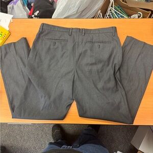 Saks Fifth Avenue Charcoal Flat Front Shorts (34/32)